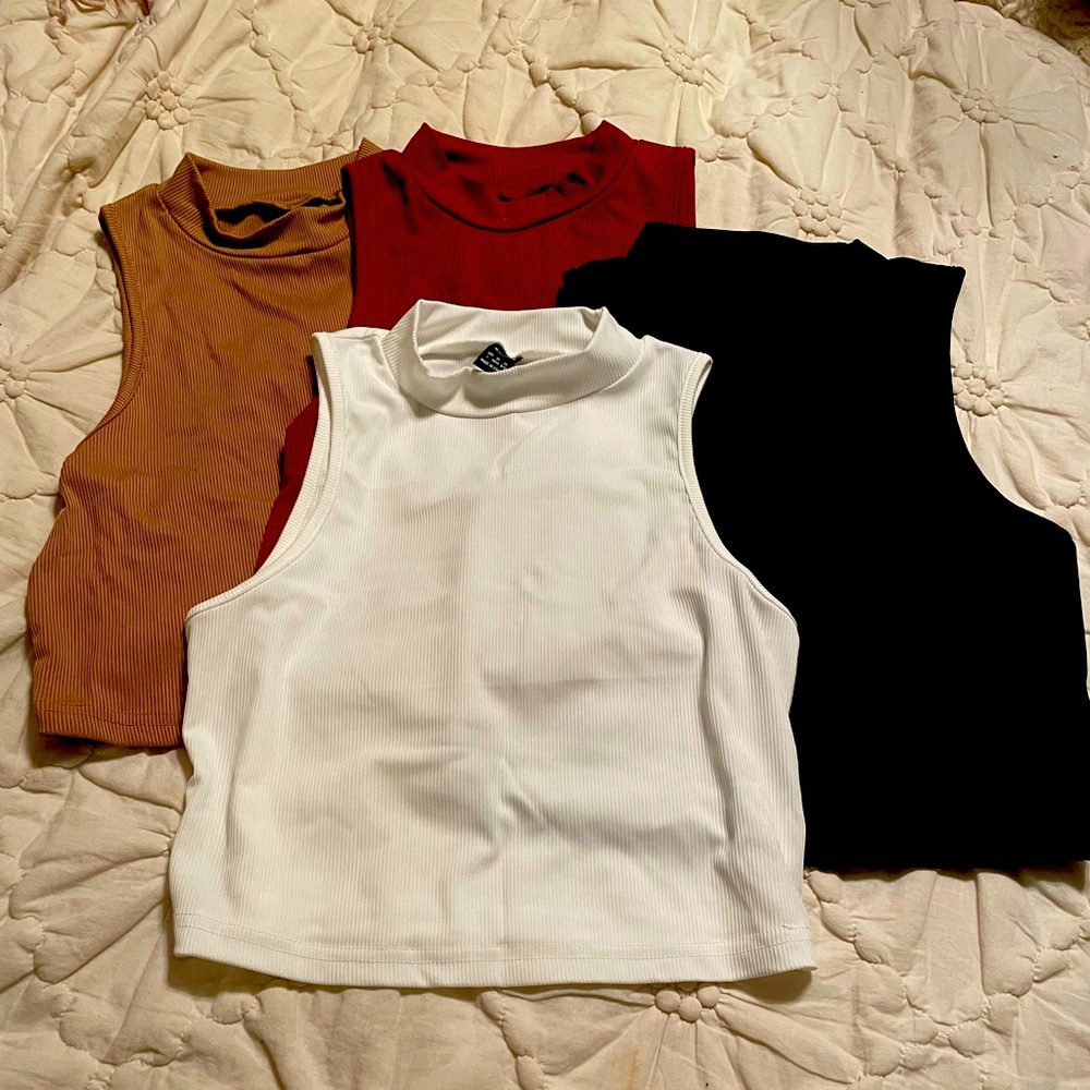 Never worn excellent condition cropped